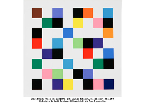 Ellsworth Kelly - Colors on a Grid (1976) by artimageslibrary