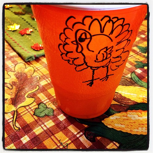 Turkey on my cup #thanksgiving #gobblegobble