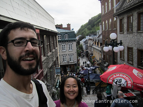 Stephen and Juno above Old Lower Town