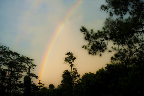 double rainbows in baguio