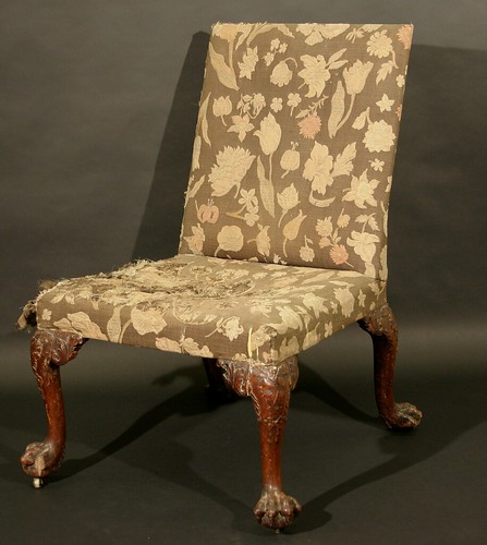 A George II walnut side chair, which carries an estimate of £1,000 to £1,500
