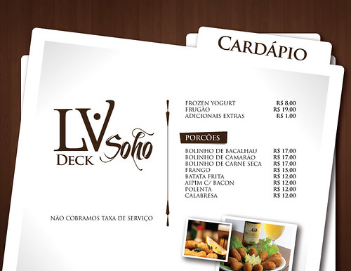 LV Deck Cardápio by chambe.com.br