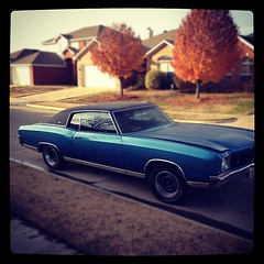 My 1971 Monte Carlo. First time out of the garage in a long time.