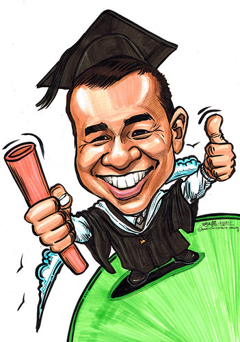 graduation caricature