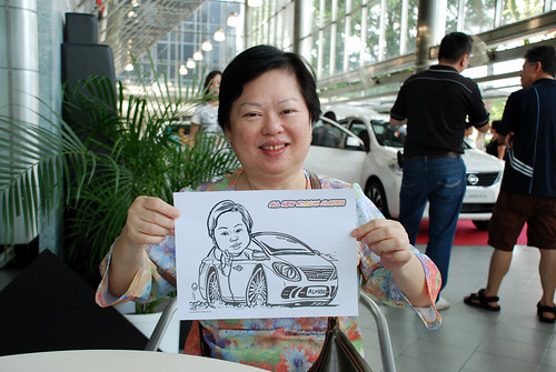 Caricature live sketching for Tan Chong Nissan Almera Soft Launch - Day 2 - 28