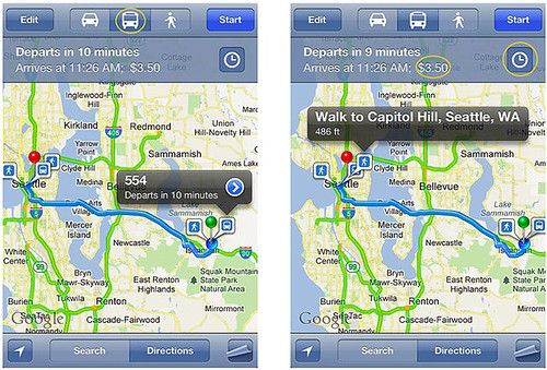iPhone Bus Maps