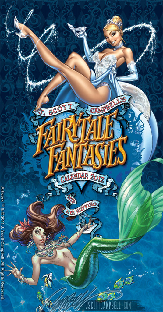 J. Scott Campbell Fairy Fantasies 2012 Calendar