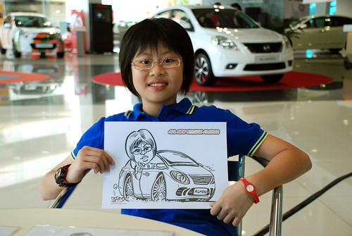 Caricature live sketching for Tan Chong Nissan Motor Almera Soft Launch - Day 3 - 6