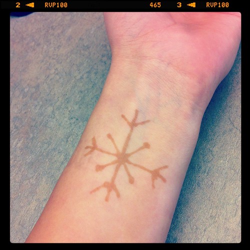 Snowflake Henna Tattoo