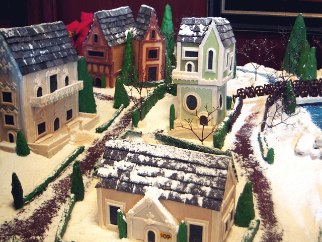 Close-Up of Gingerbread town