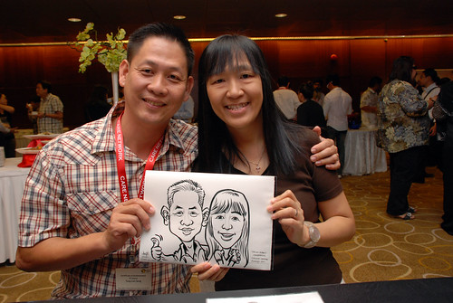 Caricature live sketching for SCORE – Yellow Ribbon Celebrating 2nd Chances 2011 - 5