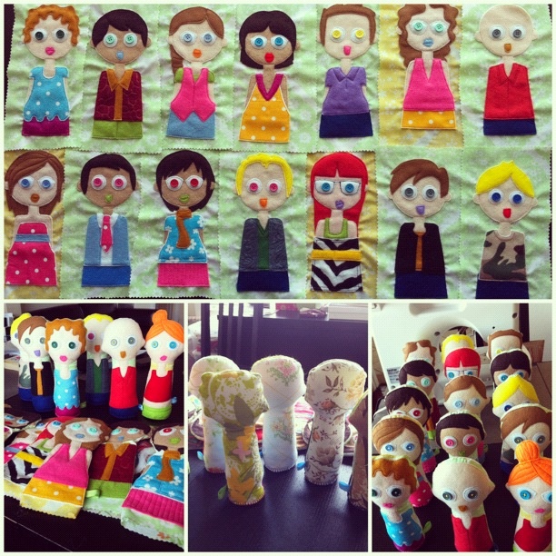 How the army of felt dolls came together