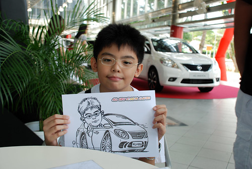 Caricature live sketching for Tan Chong Nissan Almera Soft Launch - Day 2 - 30