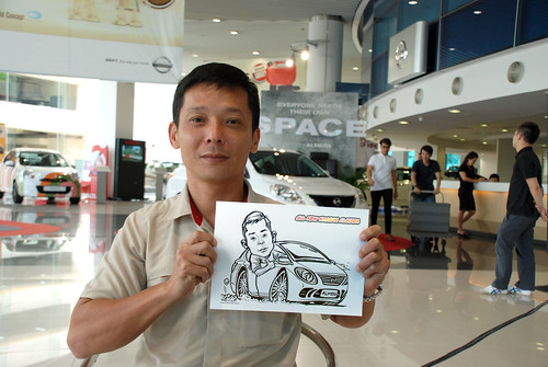 Caricature live sketching for Tan Chong Nissan Motor Almera Soft Launch - Day 3 - 14
