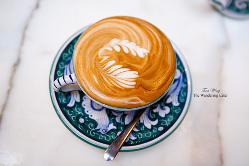 The double leaf latte art...
