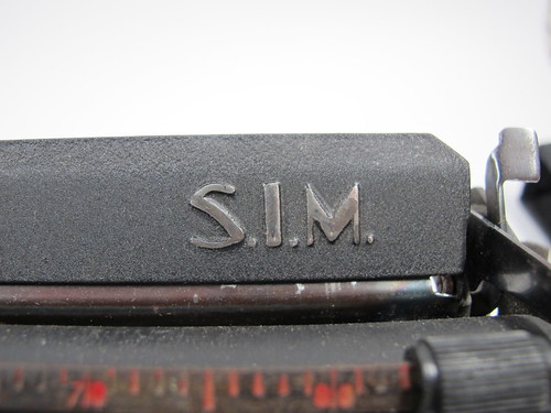 S.I.M. portable typewriter