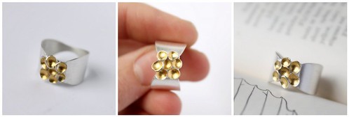 Golden Seed Cluster Ring