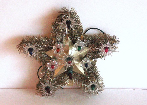 Vintage Star Tree Topper Silver Star by myvintagewhimsy