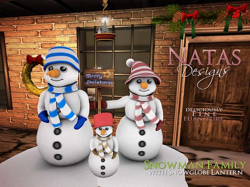 Snowman Family by natashashoteka