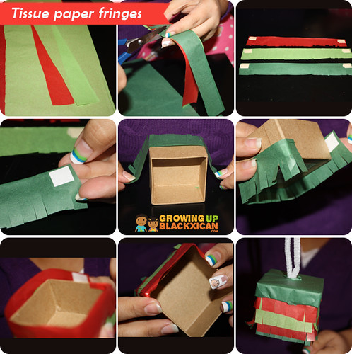 posada pinata ornaments :tissue paper fringes copy