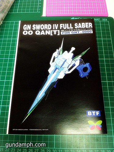 6544024901 6523191359 MG Quan[T] GN Sword IV Full Saber | BTF Colored Resin Kit | Unboxing