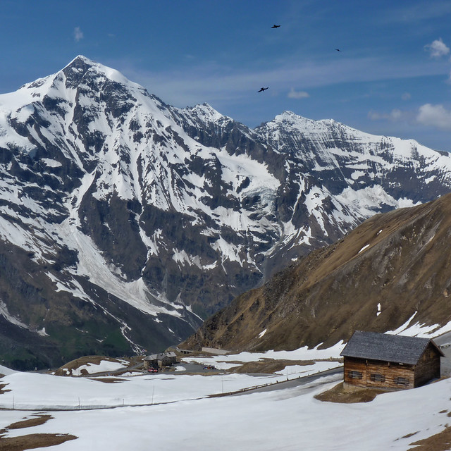 Beautiful mountain shelter at the Grossglockner mountain pass
