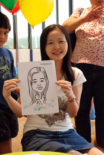 caricature live sketching for Foresque Residences Roadshow - Day 2 - 18