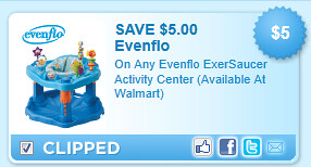 Evenflo Exersaucer Activity Center (available At Walmart) Coupon