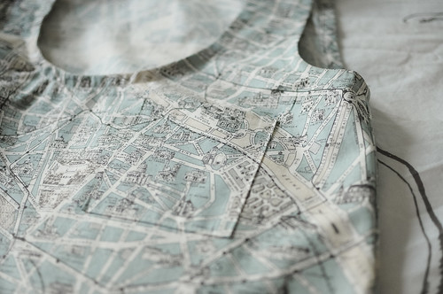 Wiksten Tank : Paris Map Fabric