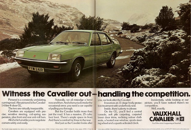 Vauxhall Cavalier Advert 1977 MK1