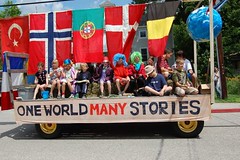 One World Many Stories 4th of July Float