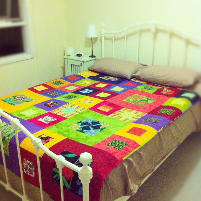 Spare bed with spare quilt