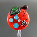 Single bead : Ladybug & leaf