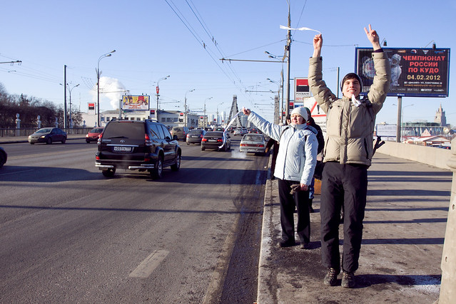 Автопробег "Белое кольцо" в Москве