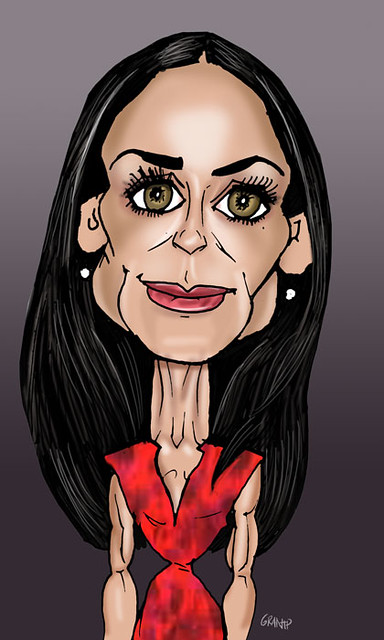 Demi Moore by Grant Caricature