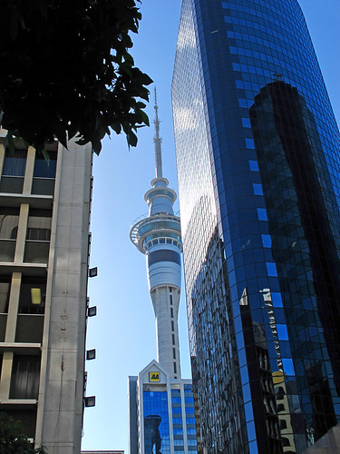 Sky Tower Down Town Auckland