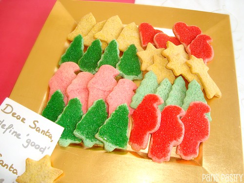Colored Christmas Spice Cookies
