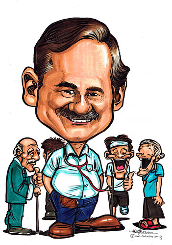 Caricature for Khoo Teck Puat Hospital - 3