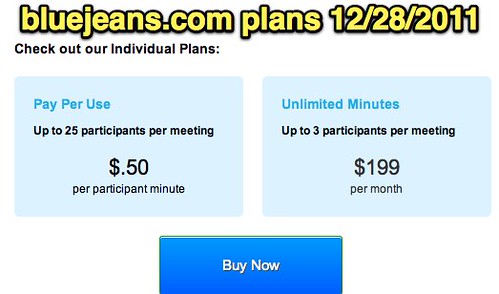 bluejeans.com pricing plans - 28 Dec 2011