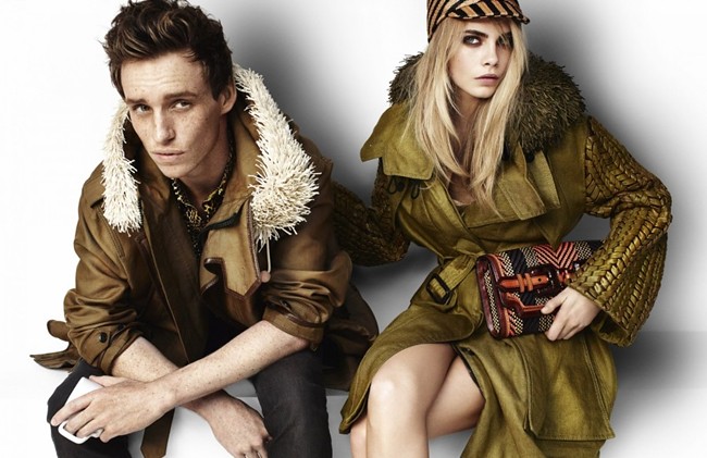 Burberry Spring Summer 2012 Ad Campaign featuring Eddie Redmayne and Cara Delevingne