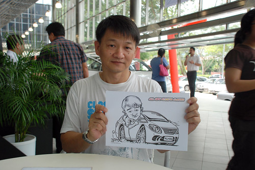 Caricature live sketching for Tan Chong Nissan Almera Soft Launch - Day 1 - 24