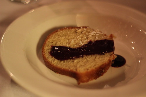 Coconut Pound Cake with Blackberry