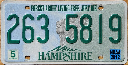 NEW HAMPSHIRE NDAA PLATE by Colonel Flick