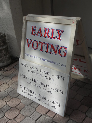 Florida "Early Voting" sign