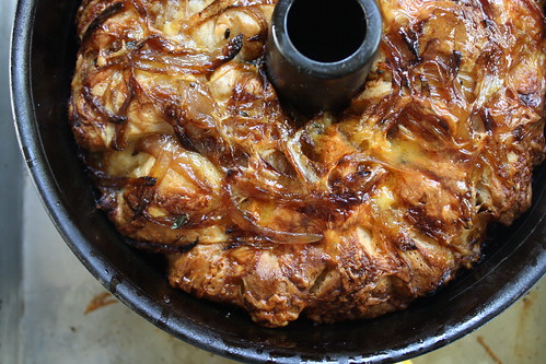Cheese and onion monkey bread