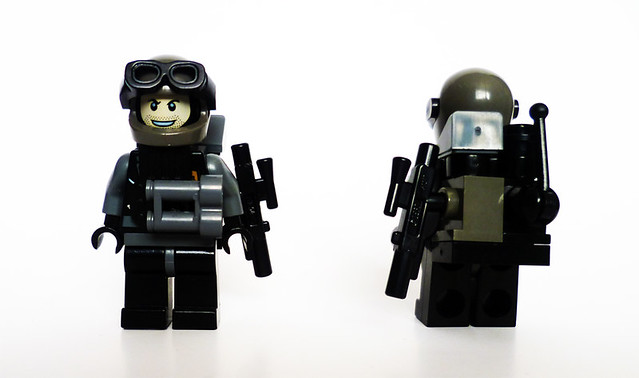 Lego SWAT This was a case of getting an interesting part the head and 