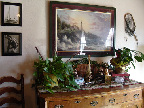 Buffet in Family Room - Autumn