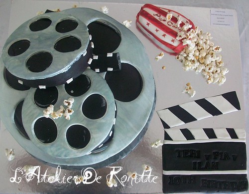 Film şeridi 10 yaş doğumgünü pastası by l'atelier de ronitte