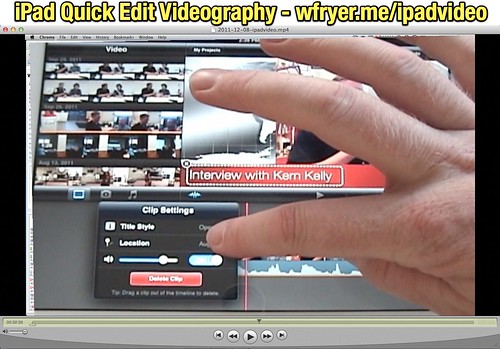 iPad Quick Edit Videography