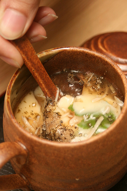 Kegani Tofu - House-made silken crab tofu with truffle dressing